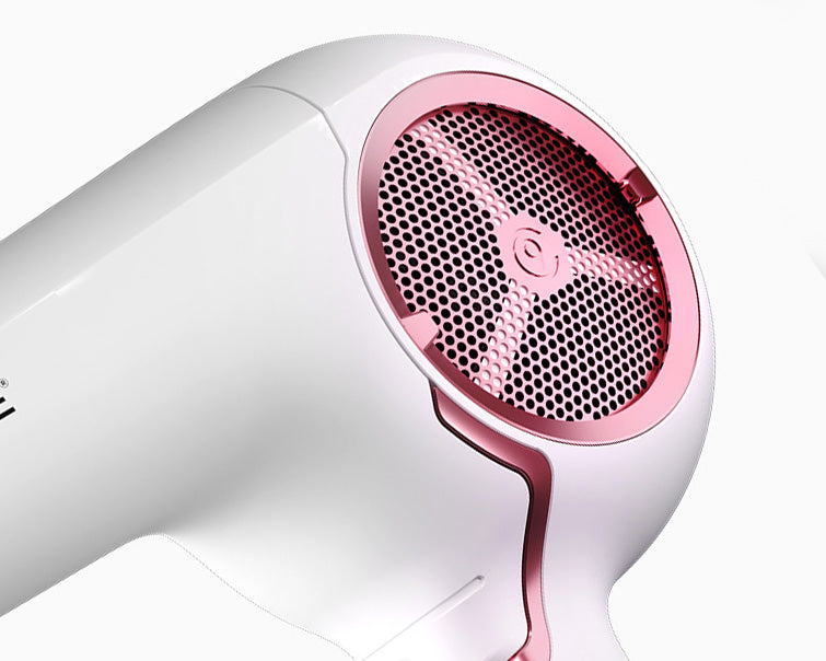 Cropped image of The Airshot Pro on a diagonal showing pink embellishments.