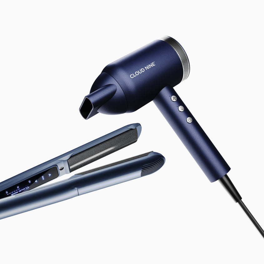 2-in-1 Contouring Iron Pro & Midnight Blue Airshot Pro Styling Set