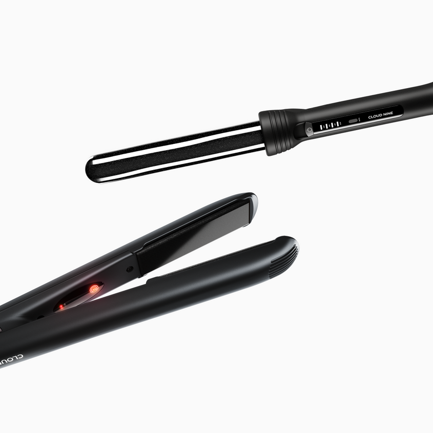 The Touch Iron & The Curling Wand Set