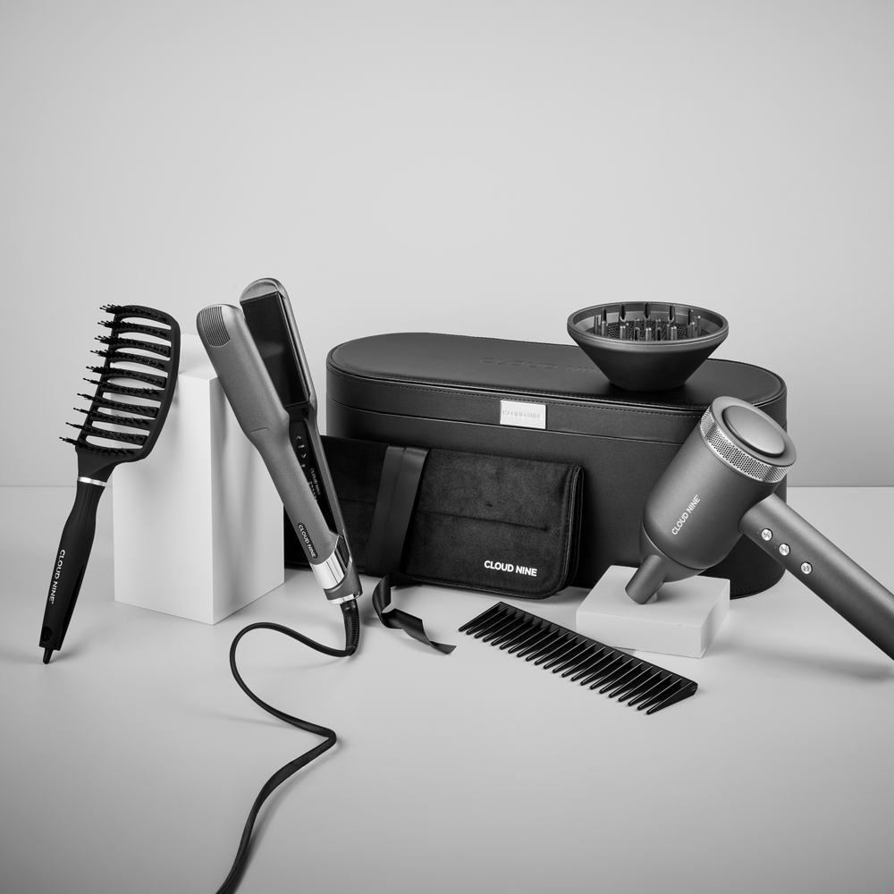 The Luxury Starlight Grey Wide Iron & Airshot Pro Styling Set