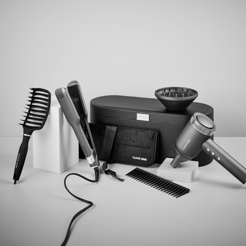 The Luxury Starlight Grey Wide Iron & Airshot Pro Styling Set